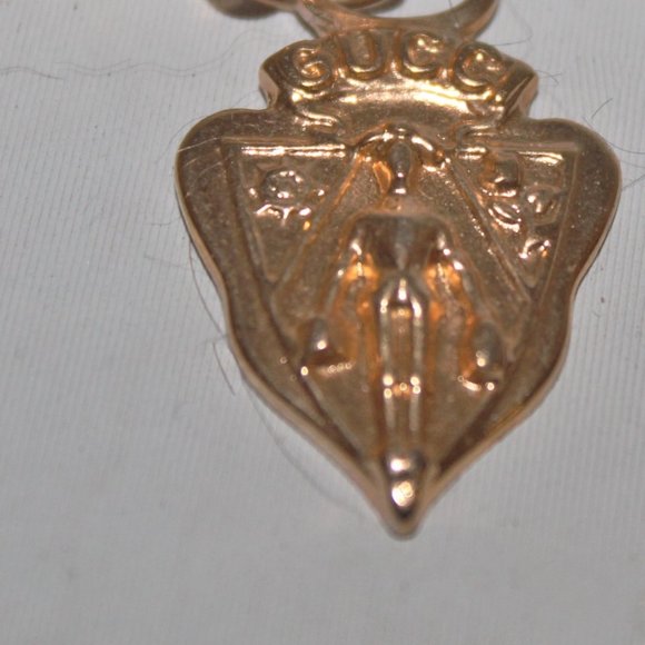 Authentic Gucci Zipper Pull Pendant on 12K   Vintage Chain - Picture 3 of 8
